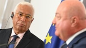EU-Ratspräsident Antonio Costa und Österreichs Bundeskanzler Christian Stocker