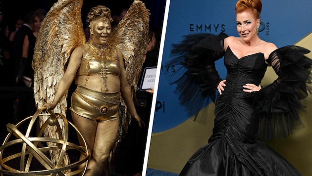 Meg Stalter und Lisa Ann Walter waren bei den Worst-Dressed-Promis der Emmy Awards ganz vorn ...