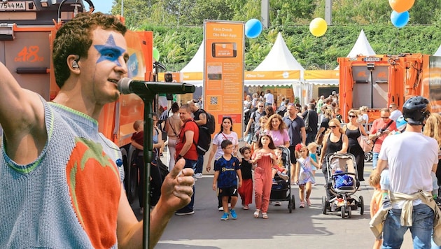 Von der Song-Contest-Bühne in der Wiener Stadthalle vor über 130 Millionen Zuschauern auf den ...