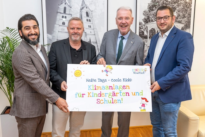 Vereint gegen Hitze in Schulen und Kindergärten: Demir, Spenger, Schneeberger, Gerstenmayer ...