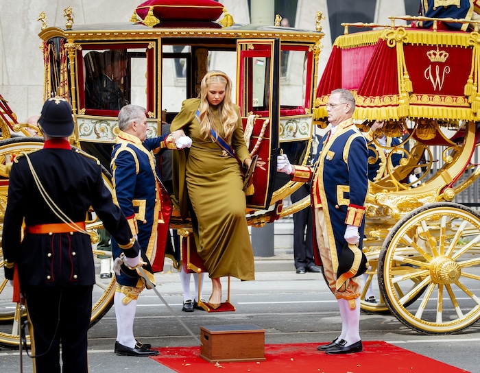 Prinzessin Amalia trifft am Königlichen Theater in Den Haag ein, wo traditionell die Thronrede ...