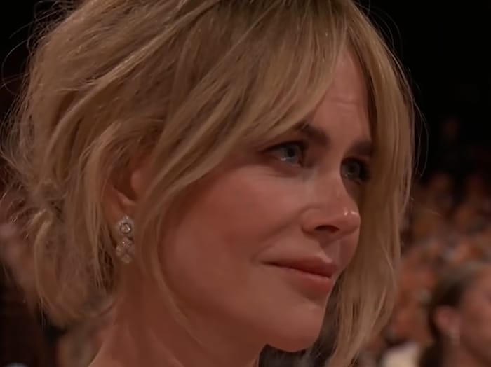 Nicole Kidman traf die Rede mitten ins Herz. Auch ihr glänzten die Tränen in den Augen.