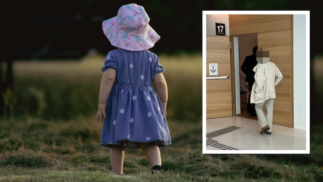 Der vorbestrafte Pensionist machte Bilder von einem zweijährigen Mädchen (Symbolbild).