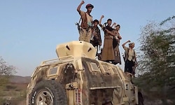 Kämpfer der Houthi-Miliz während der Offensive auf die Hafenstadt Mokka