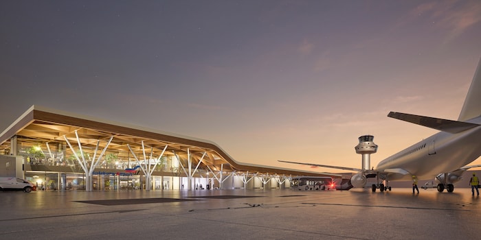 Am neuen Flughafen wird es ab 2033 zwei Terminals geben – einen zum Abflug, einen zur Ankunft.