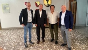 Alfred Winkler, Christian Feichtinger, Manfred Herzog und Erich Falkensteiner (von links).