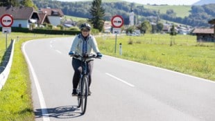 Im Norden Antherings kommt ein Radweg – allerdings werden 189 Meter fehlen. Im Bild Ursula ...