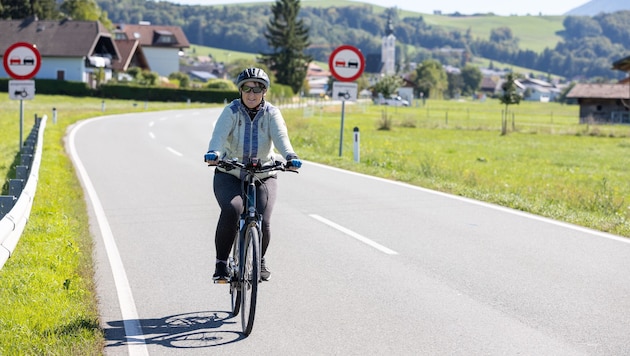 Im Norden Antherings in Salzburg kommt ein Radweg – allerdings werden 189 Meter fehlen (im Bild: ...
