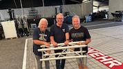 Der Aufbau läuft nach Plan: Chef-Koordinator Roland Marchetti (Mitte) flankiert von den ...