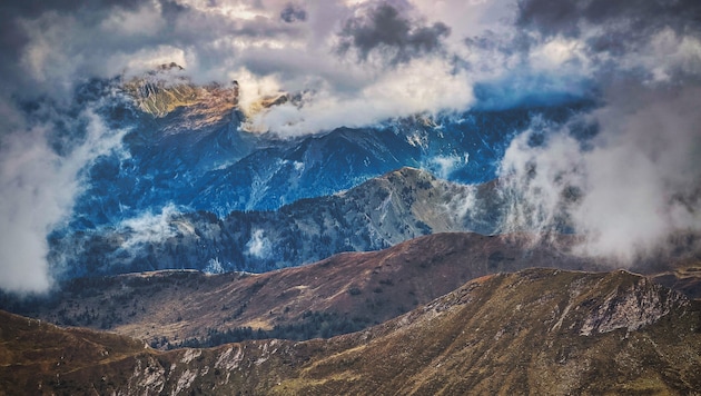 Spektakuläre Aufnahme auf die Bergwelt der Hohen Tauern
