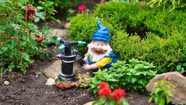 Nur dieser Zwerg im Kleingarten ist fröhlich. In Wirklichkeit hängt der Haussegen schief.