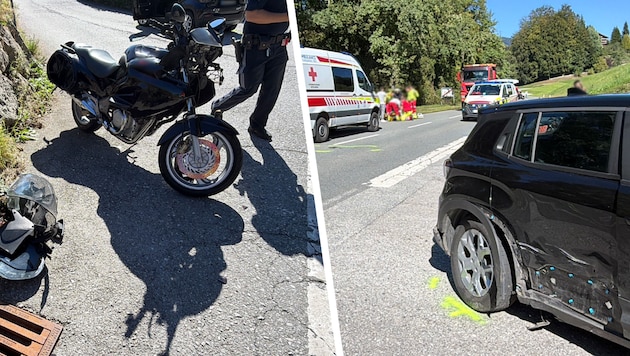 An beiden Fahrzeugen entstand massiver Schaden.