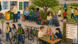 So stellt sich die Bildungsdirektion in den Lernmaterialien zur OÖ Hausordnung – mithilfe die KI ...