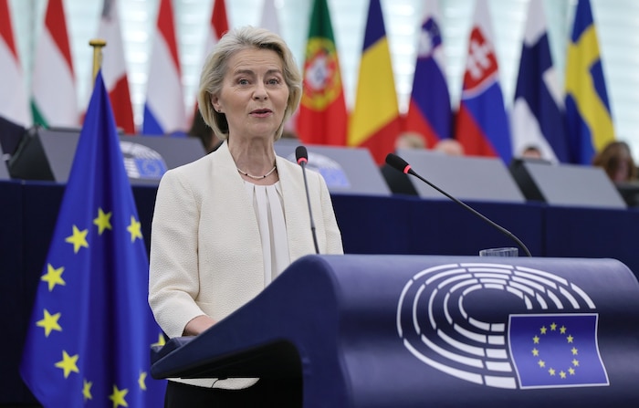 EU-Kommissionspräsidentin Ursula von der Leyen hat in ihrer Rede zur Lage der Union die ...