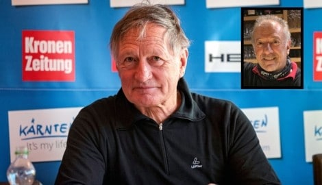 Franz Klammer und „Poldl“ Gruber (kl. Bild)