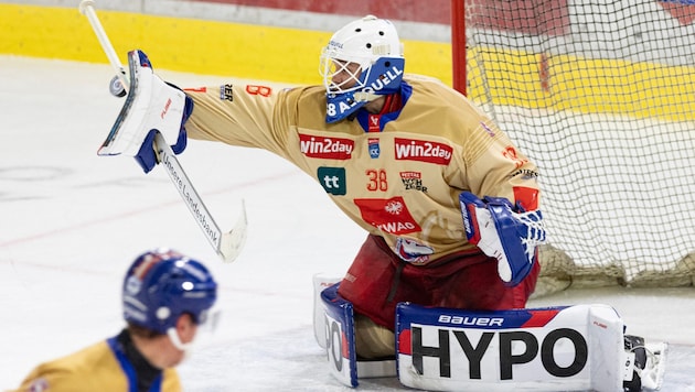 Der zweifache „ICE-Torhüter des Jahres“ soll der große Rückhalt im Haie-Team werden: Goalie Sam ...