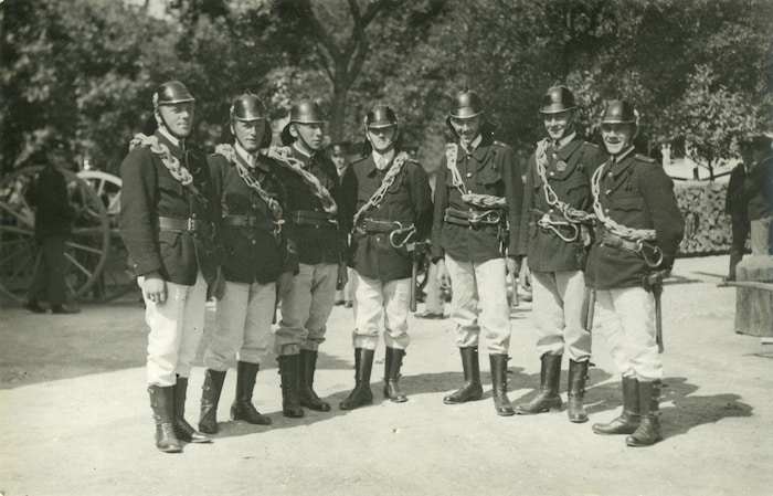 Der Steigertrupp der FF St. Gertraudi 1929.