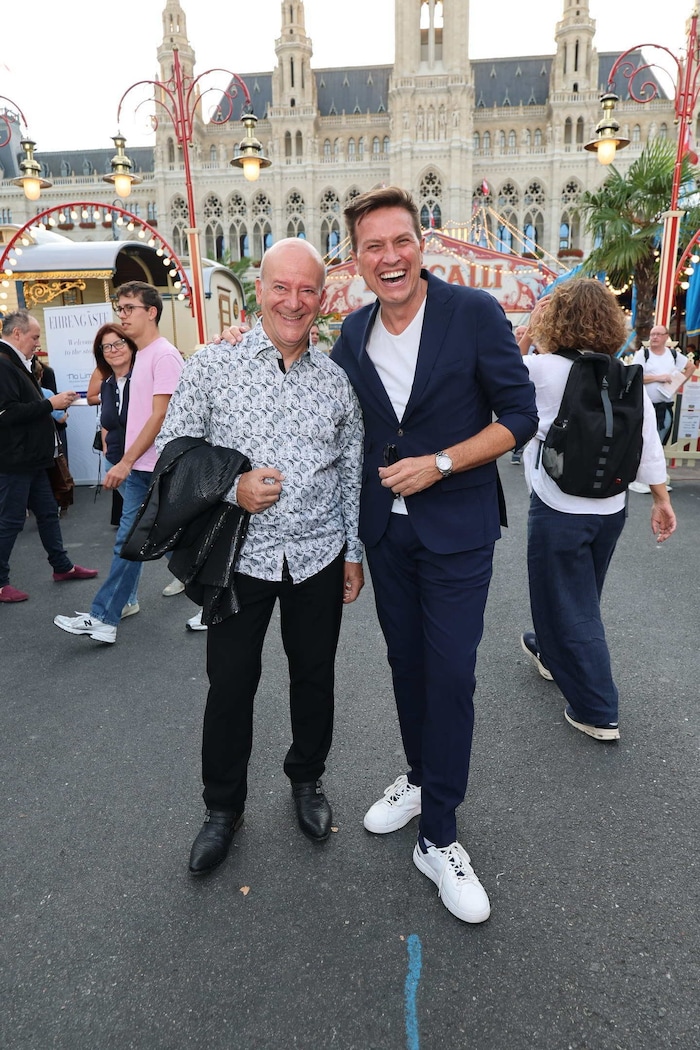 Lachen ist gesund: Andy Lee Lang und Robert Steiner.