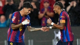 Joao Cancelo (l.) und Raphinha (r.) brachten es zusammen auf fünf Treffer.
