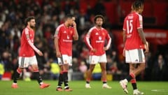 Enttäuschende Gesichter bei den Stars von Manchester United