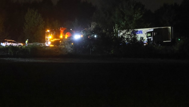Die A1 war nach dem Unfall gesperrt.