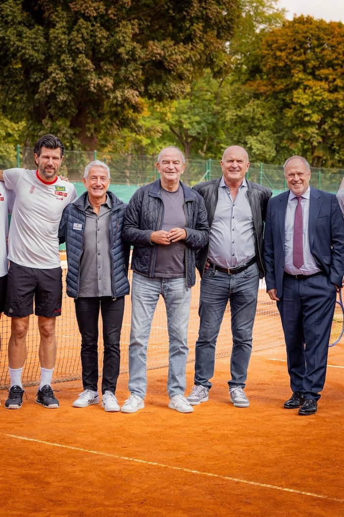 v.l.n.r.: Jürgen Melzer, Hannes Steiner, Herbert Prohaska, Kurt Garger, Richard Grasl.