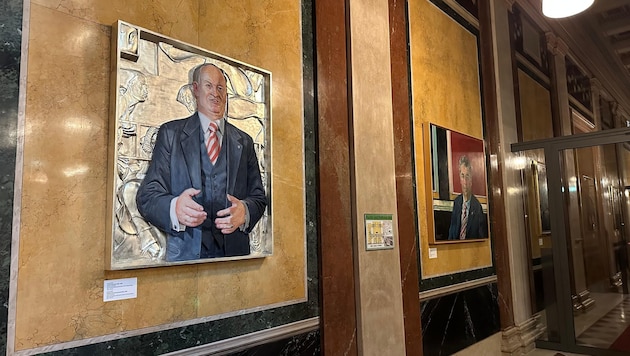 Eine lange Tradition: Nationalratspräsidenten werden mittels Bild oder Foto im Parlament ...