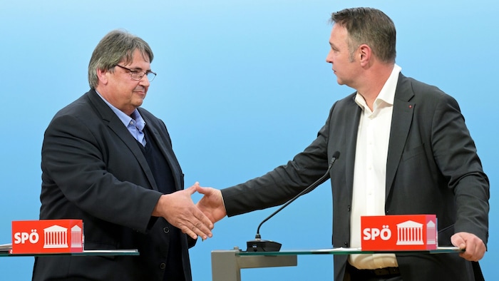 Ein Bild aus weniger schlechten Tagen: 2024 hatte die SPÖ um Muchtisch und Babler noch etwas ...