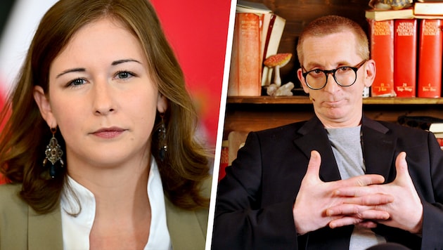 ÖVP-Familienministerin Claudia Bauer geht scharf gegen den geständigen Angeklagten „Gunkl“ vor.