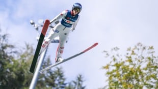 Eva Pinkelnig absolvierte am Donnerstag im Montafon ihre ersten Sprünge nach ihrer schweren ...