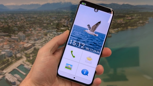 Beim Emporia Smart 8 haben die Nutzer die Wahl zwischen einem „Senioren-Interface“ mit ...