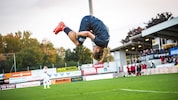 Den Führungstreffer gegen die Violets bejubelte Köchl in Miro-Klose-Manier