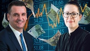 Ivan Vlaho, Chef der Bank Austria, und Gerda Holzinger-Burgstaller, Vorstandsvorsitzende der ...