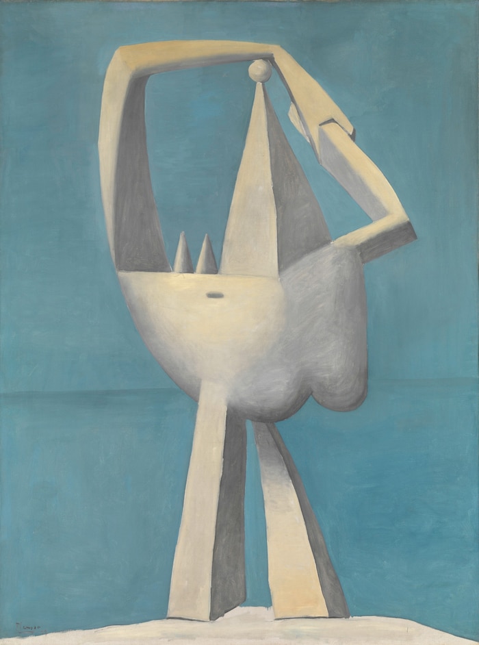 Albertina Picasso und Bacon:Pablo Picasso Figur am Meeresstrand, 1929 129,9 × 96,8 cm, Öl auf ...