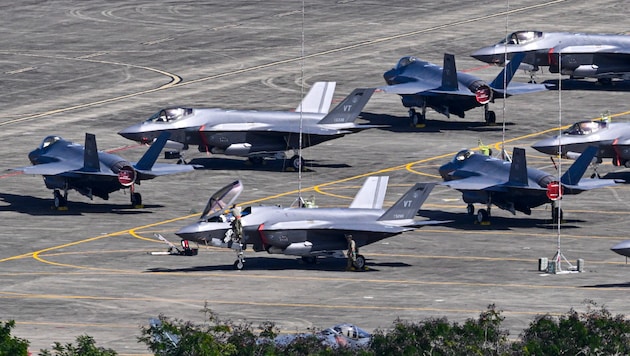 F-35-Kampfjets auf einem Militärstützpunkt in Puerto Rico