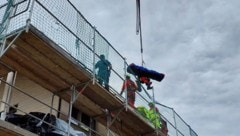 Der Verletzte wurde schonend geborgen.
