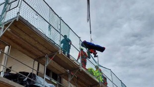 Der Verletzte wurde schonend geborgen.