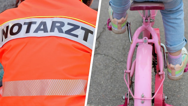 Das Mädchen erlitt erhebliche Verletzungen und musste in die Klinik eingeliefert werden ...