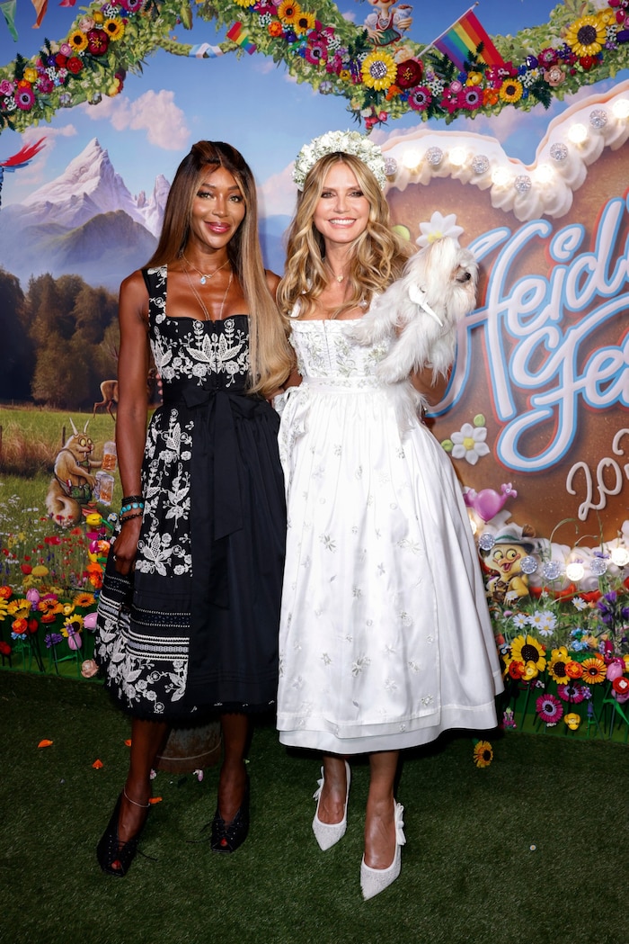Naomi Campbell mit Heidi Klum
