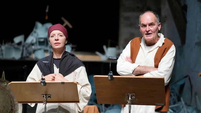 Nora Dirisamer und Peter Woy im Bauernkriegsstück