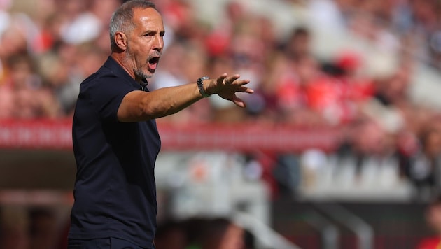 Adi Hütter ist heute mit Eintracht Frankfurt im Einsatz.