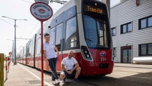 Straßenbahnfahrer Admira Junuzovic und Dennis Samoilov sind für Österreich mit dabei