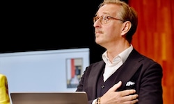 Peter de Caluwe am Freitag bei der offiziellen Vorstellung