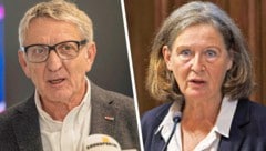 Josef Herk und Elke Kahr tauschen derzeit keine Freundlichkeiten aus.