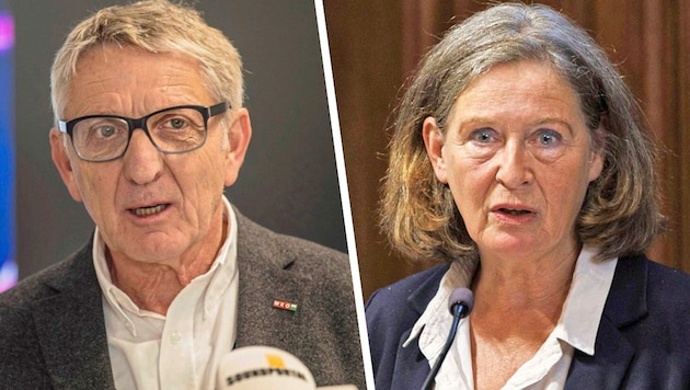 Josef Herk und Elke Kahr tauschen derzeit keine Freundlichkeiten aus.