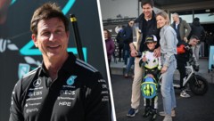 Jack holt seinen ersten Titel. Toto und Susie Wolff platzen vor Stolz.