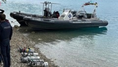 Die Wasserretter waren in Steinbach am Attersee im Einsatz.