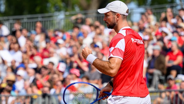 Yuri Rodionov celebrates an important victory.