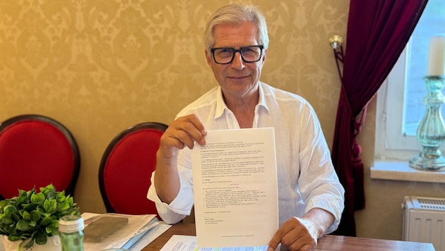 LBL-Gemeindevorstand Manfred Kölly (links) hatte den Einspruch gegen die Wahl bereits ...