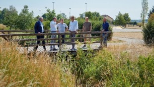 ÖVP-Landtagsabgeordneter Franz Dinhobel, ÖVP-Bürgermeister Manfred Rottensteiner, ÖVP-Vize Peter ...
